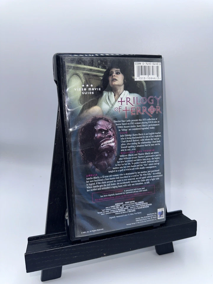 Trilogy of Terror VHS 1999 Collector's Edition Clamshell Horror Gore Cult  - Image 2 of 3