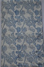 3 Yard Hand Block Floral Print Fabric 100 Cotton NO TARRIF CHARGES 100 ZK 230