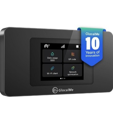GlocalMe 4G LTE Mobile Hotspot Device, Wireless WiFi for Home or Travel (NEW)