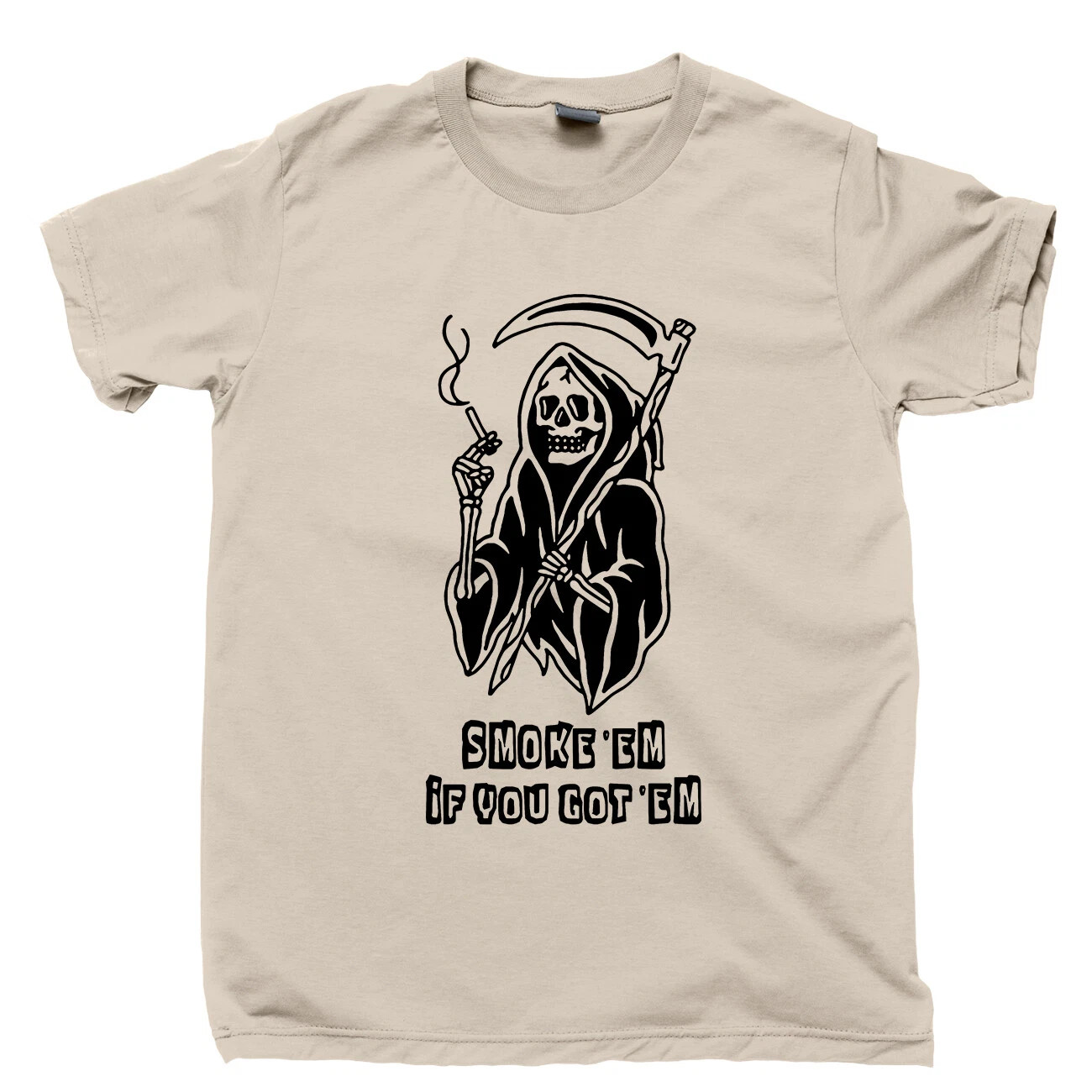 Grim Reaper T Shirt Skull Skeleton Ring Decal Patch Pendant Statue Figure Poster