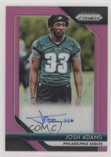 2018 Panini Prizm Rookie Auto Pink Prizm Josh Adams #RA-JO Auto 0c6