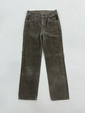 VTG Youth Boys Levis White Tab Corduroy Pants Gray Straight Leg 80s 90s