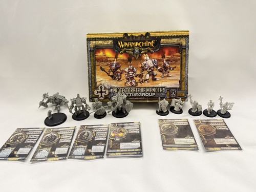 Warmachine Protectorate of Menoth  + Vassal & Choir Lot 9 Pieces + 6 Cards