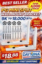 PG Heavy Duty Mini Split Wall Mount Bracket   Fits 9k to 18k BTU Units