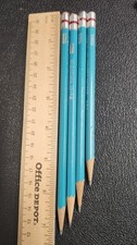 Vintage Berol Turquoise 2H Drawing Pencils Lot of 4 Drafting Made in USA