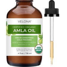 Velona Amla Oil USDA Certified Organic 2FlOz - 1Gal Virgin Unrefined Hair Growth