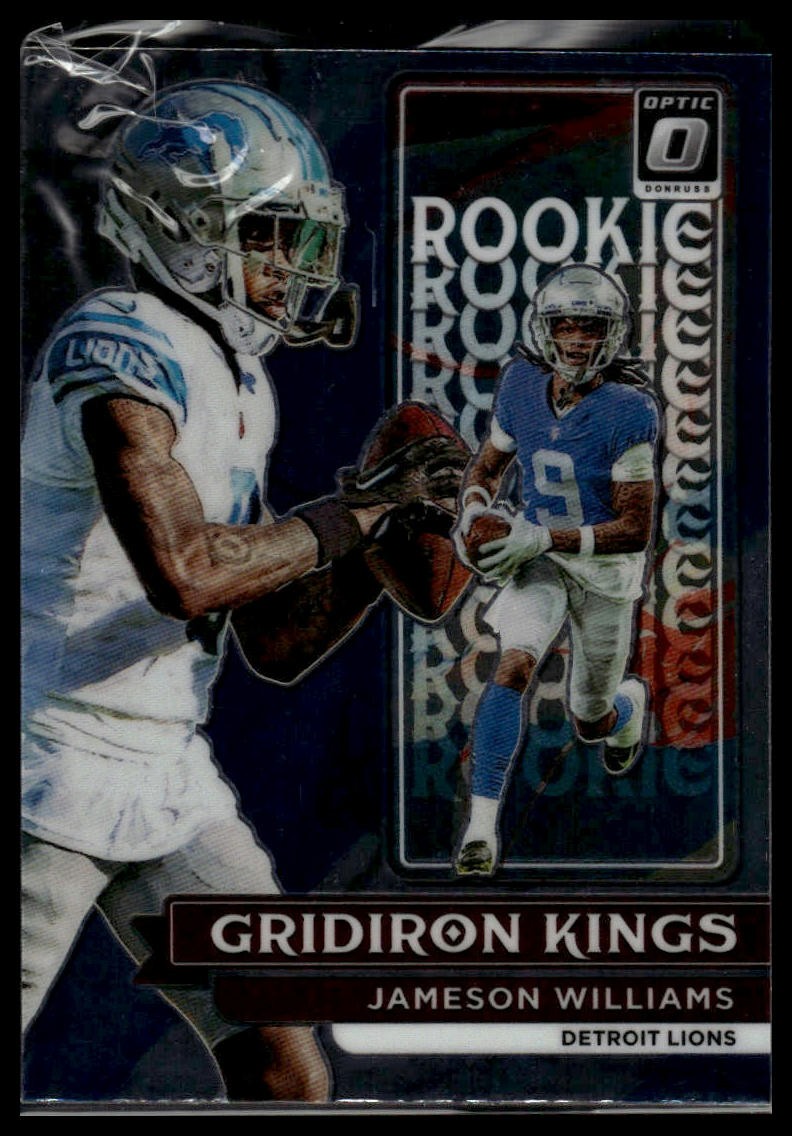 2022 Donruss Optic #RGK-7 Jameson Williams Rookie Gridiron Kings