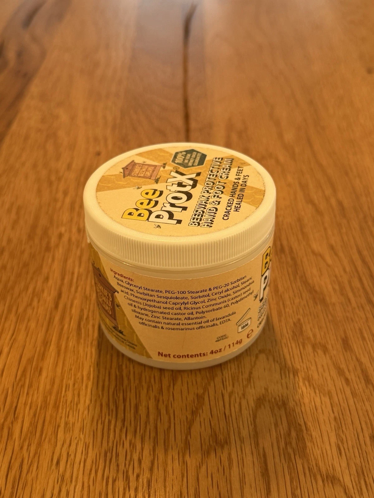 Bee Protx Barrier Beeswax Protective Hand & Foot Cream 4oz 114g Tub - Brand New 5