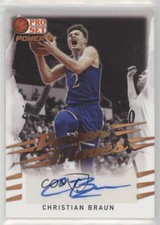 2021-22 Leaf Pro Set Power Power Moves Christian Braun #PM-CB1 Auto 1c0k