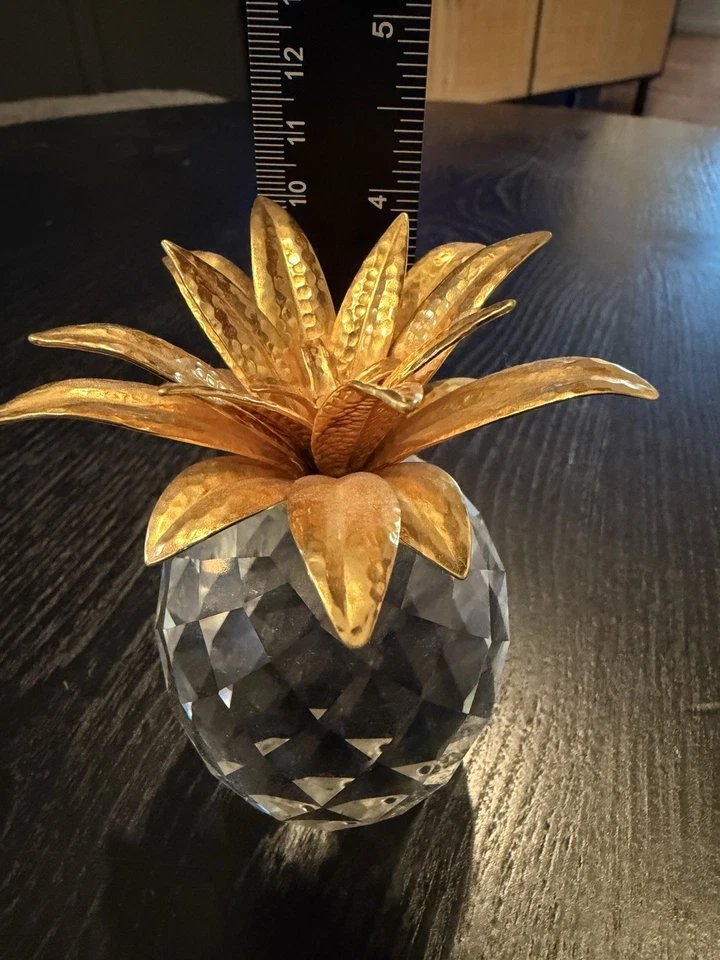 Swarovski Crystal Pineapple Metal Top Variant Rare - Image 2 of 3