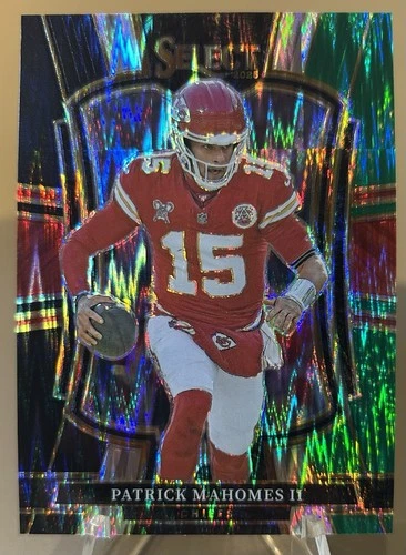 2025 Panini Select Premier Level Black & Green Prizm Patrick Mahomes II Chiefs