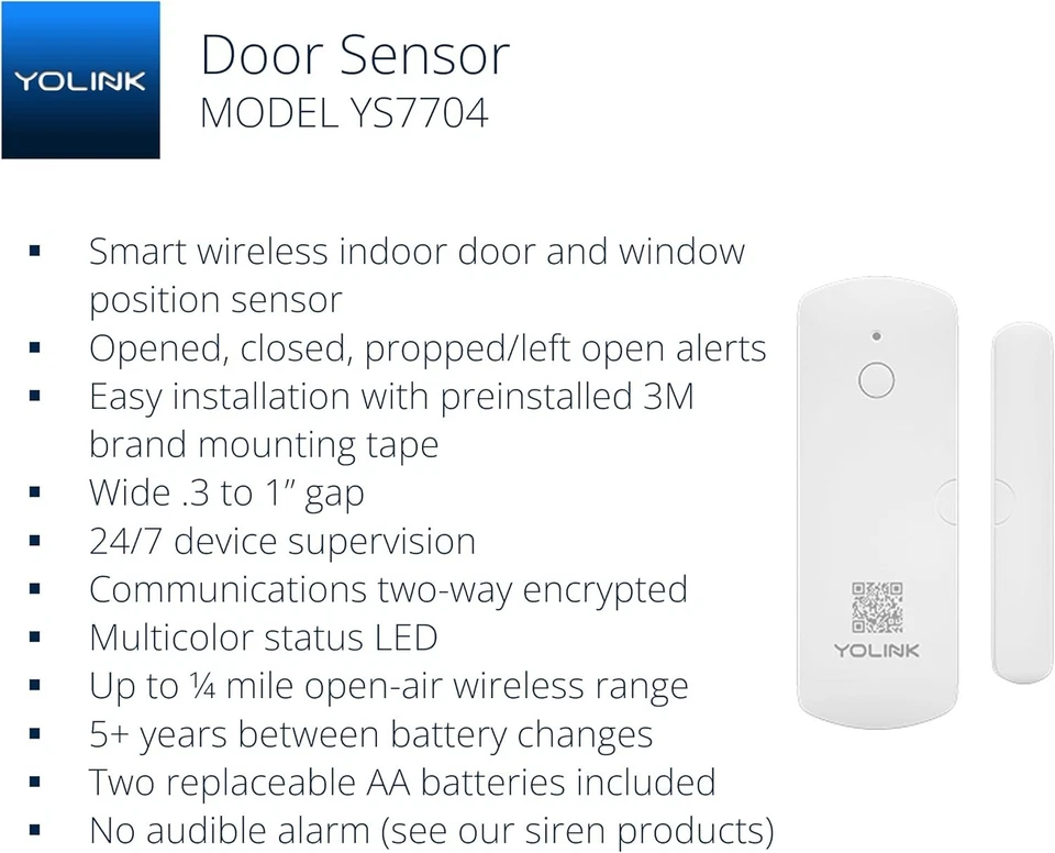Smart Door Sensor Pack: 1/4 Mile Range, Long Battery Life - Image 4 of 4