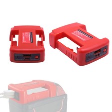2 Packs USB Charger Adapter Compatible with Milwaukee M18 18V Battery with US...