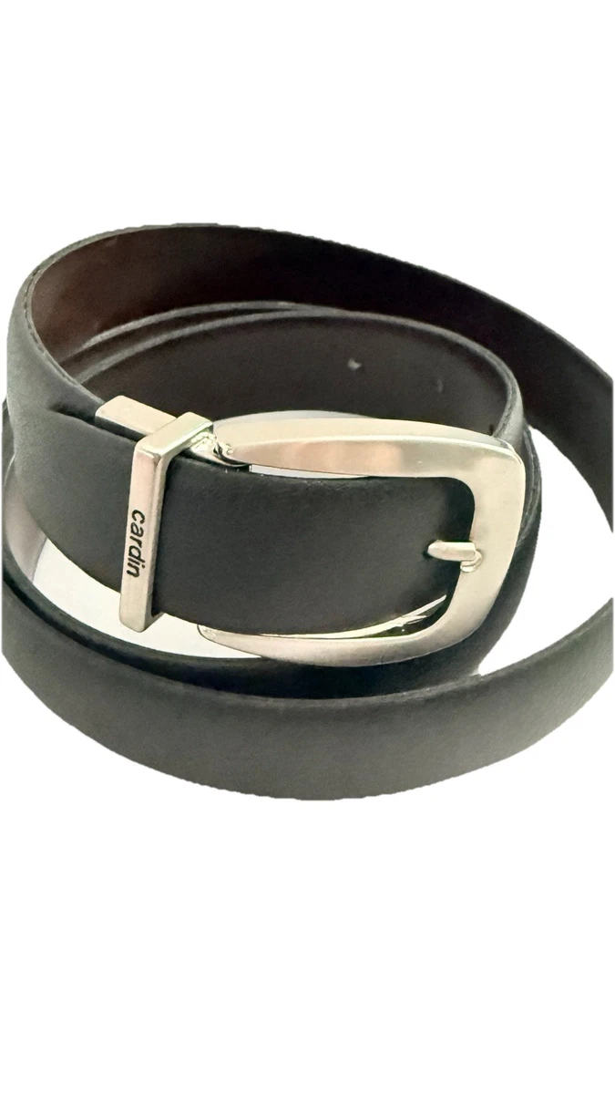 Piere Cardin belt white bone color leather vintage Vintage White Leather Belt – Handcrafted Mens Accessory - Etsy main image 2