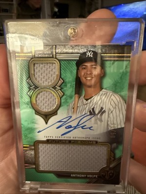 2024 Topps Triple Threads Anthony Volpe Future Phenoms Auto Relics Emerald /50