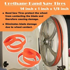 Urethane Band Saw Tires – 2 Pack, Fits Ryobi BS90104200, No Glue Needed, Made In USA