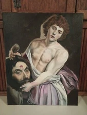 Half Finished David and Goliath Oil Painting 🎨 Read