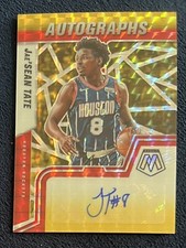 2021-22 Panini Mosaic Prizm Jae' Sean Tate Auto GOLD Houston Rockets #jr