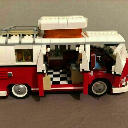 VW Bully T1 Campingbus Creator Expert blocco di costruzione regali regalo A02698 IT* - Foto 9 di 13