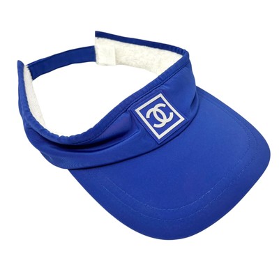 Chanel CC Blue Nylon Cap 100% Authentic Chanel CC Blue Nylon Cap 100% Authentic main image 3