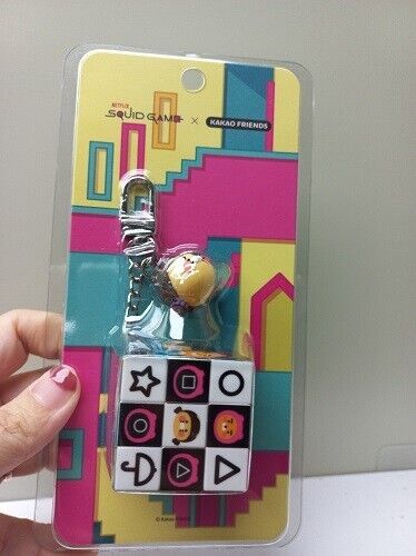 Netflix Squid Game X Kakao Friends Cube Keyring-Ryan&Choonsik - Bild 1 von 7
