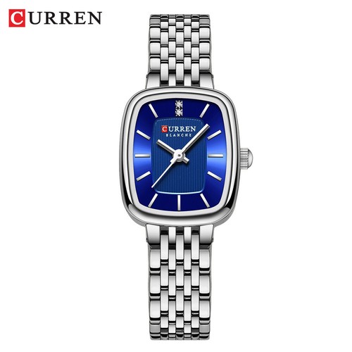 CURREN Women Rectangle Watch Fashion Stainless Steel Quartz Female Girls Watches - Picture 5 of 30