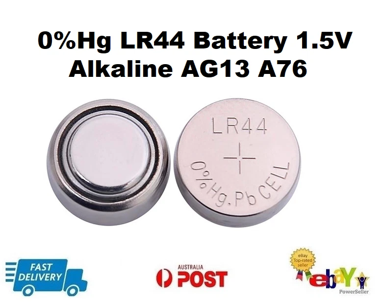 Maxell LR44/AG13 Alkaline Button Cell Batteries 10 Pack, 59 OFF