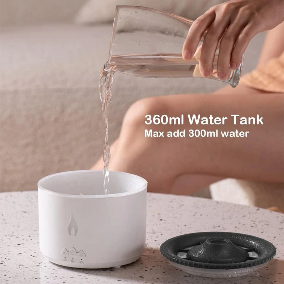 Volcano Essential Oil Aroma Diffuser LED Aromatherapy Humidifier Air Purifier - Image 4 of 4