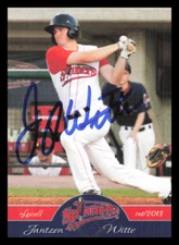 2013 Lowell Spinners JANTZEN WITTE Signed Card autograph auto RED SOX