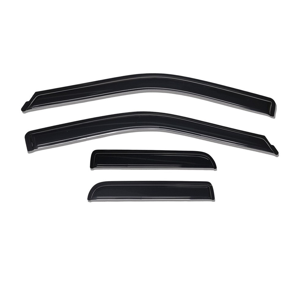 Tape-On Window Visors / Rain Guards For 1980-1996 Ford F-150 Standard Cab – Dark Smoke