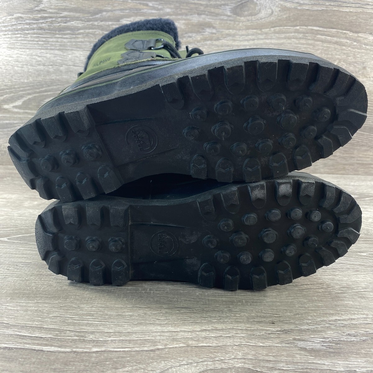 Sorel Alpine Green Kaufman Canada Insulated Winter Leather Rubber  display picture 1