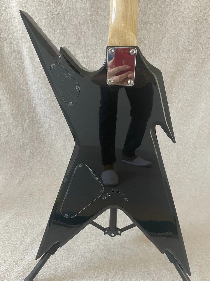 Hot sale factory custom Dean Razorback Dimebag Classic Black Electric ...