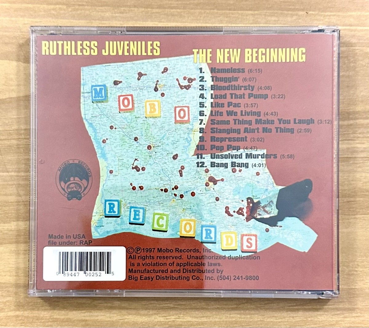 CD ~ Ruthless Juveniles ~ The New Beginning ~ P.A. ~ 12 Tracks