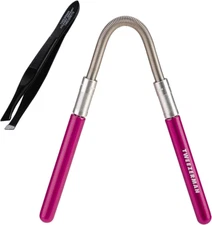 Tweezerman Smooth Finish Facial Hair Remover with Free Tweezerette, Pink