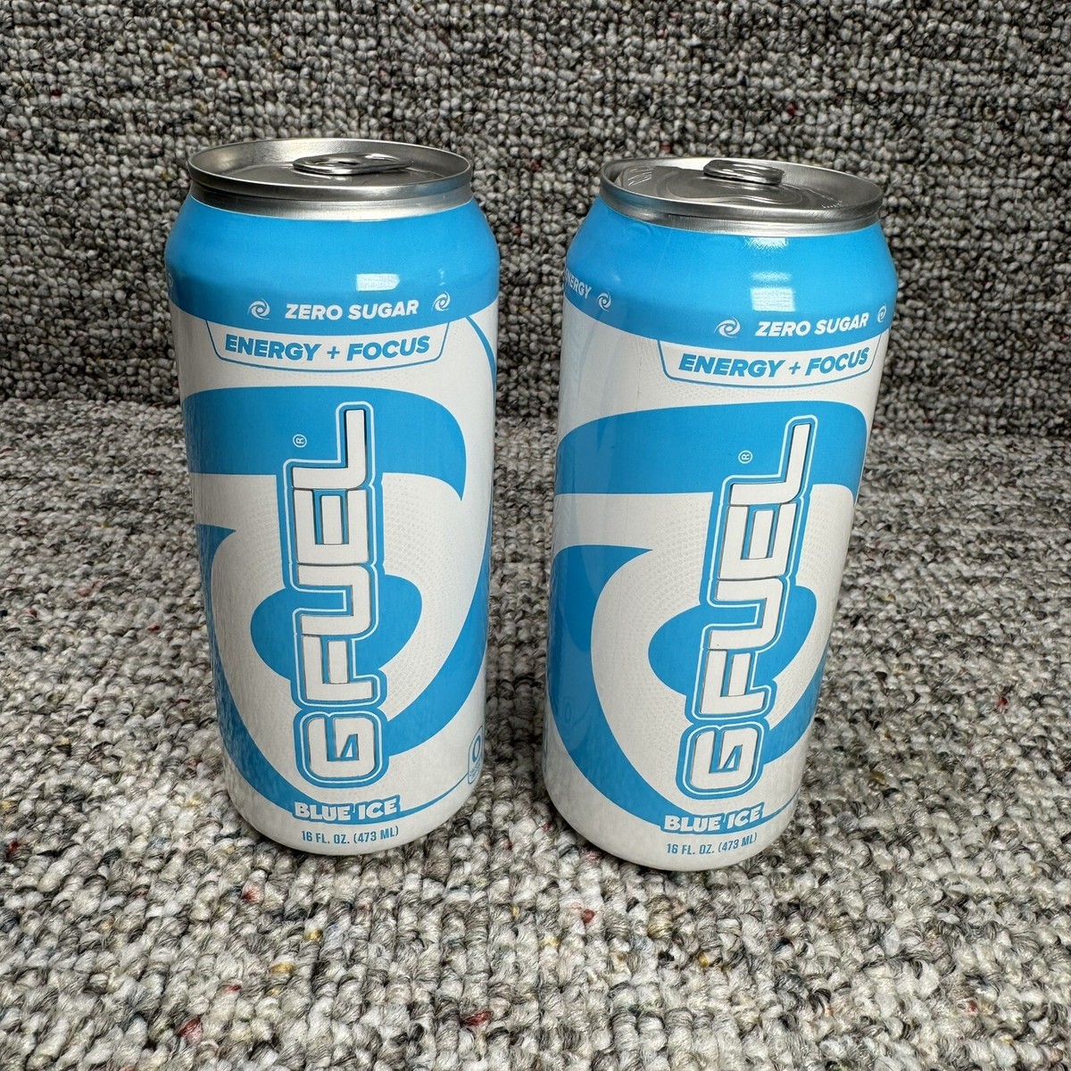 2) G Fuel Energy Drink Full Cans - Blue Ice - Expired 2021 | eBay