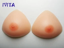 A-FF Cup Triangle Self-adhesive Silicone Breast Forms CD TG Bra Enhancers