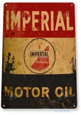 Imperial Motor Oil Sign, Gas Station, Garage, Auto Shop, Retro Tin Sign B886