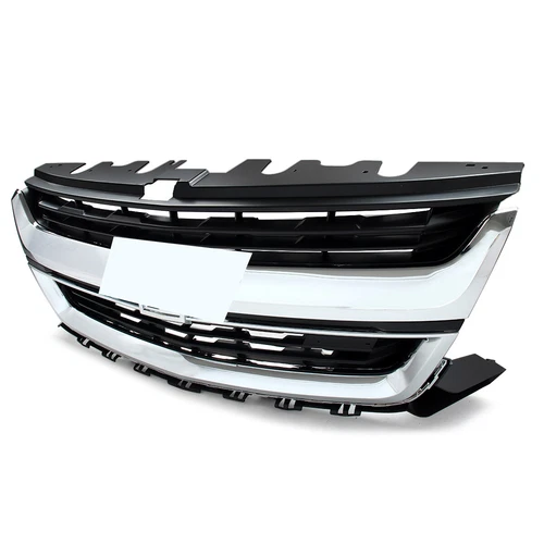 For Chevrolet Colorado Black 2015-2020 Front Bumper Upper Grille W/Chrome Trim - Picture 12 of 20