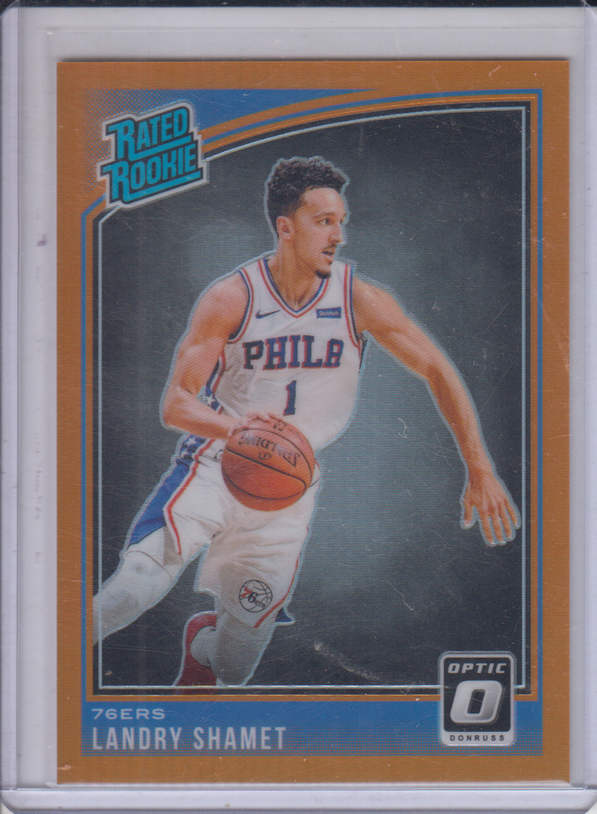 2018-19 Donruss Optic #158 Landry Shamet 156/199 Orange Refractor RC 76ers NBA