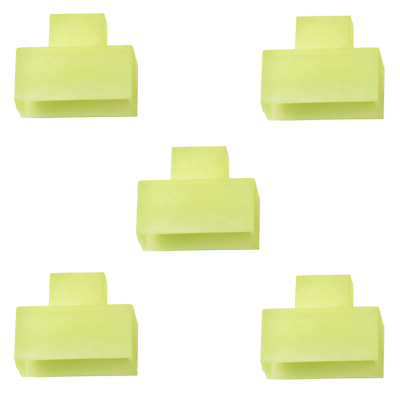 Silicone Switch Protector Waterproof Dust Cover Yellow 5pcs partCore 150109