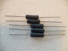 5 pieces Dale CW5  220Ohm 220 Ω 5w 5 WATT WIRE WOUND Resistor 5% NOS
