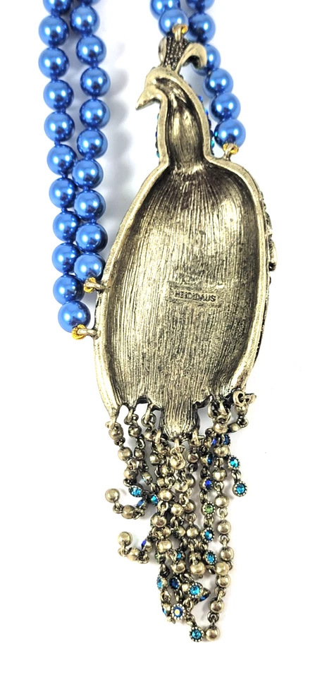 Collar de perlas con estrás de pavo real Heidi Daus Foto 4 de 4