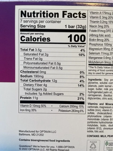 Optavia Caramel Delight Crisp Bar - 7 Bars - New - Exp 12/08/25 - Image 3 of 4