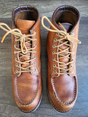 Red Wing 5875 Heritage Moc Toe Brown Boots Sz US 8. | eBay
