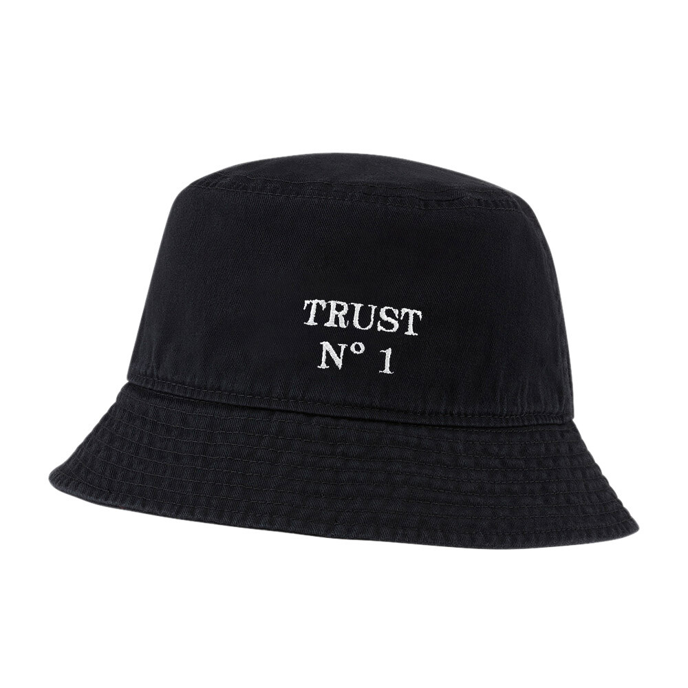 Trust No One Embroidered Cotton Bucket Hat for Men & Women
