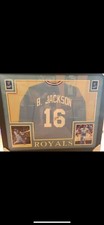Bo Jackson Autographed & Framed Blue Royals Jersey Auto Beckett COA