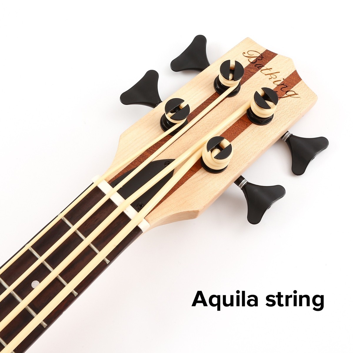 Ukulele basso elettrico a 4 corde Uku Bass di Batking, Afflitto, Design