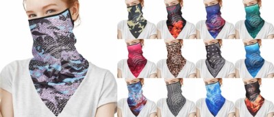 tolles Gesichtsschutz Tuch Multifunktionstuch Schal Bandana mit Ohrschlaufen