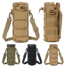 Tactical Water Bottle Pouch Cycling Fishing Hunting Water Bottle Kettle Carrier