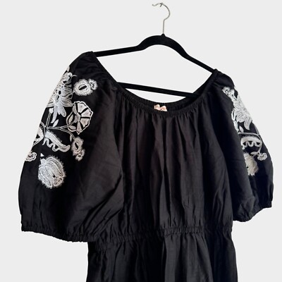 NEW Knox Rose Women's 3/4 Sleeve Embroidered Dress Size Medium | eBay